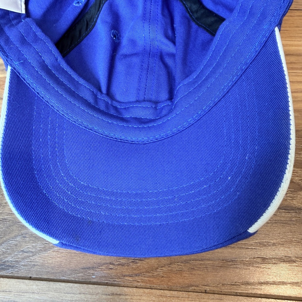 Tom Morris St Andrews Old Course Golf Hat Blue Adjustable Strapback Cap Scotland - Picture 7 of 8